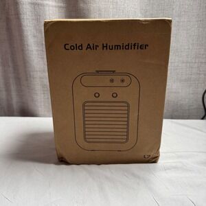 Portable Cold Air Humidifier Fan, Personal‎ Mini Air Conditioner, 2 Speed